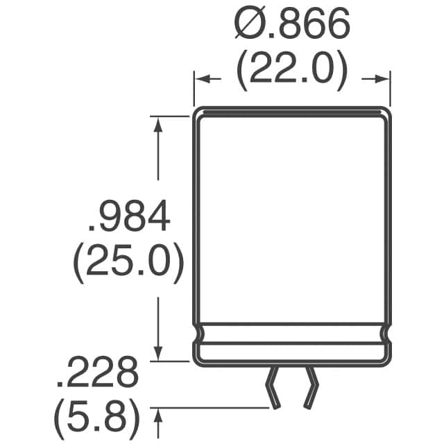 MAL215956689E3 Vishay Beyschlag/Draloric/BC Components  Condensadores electrolíticos de aluminio